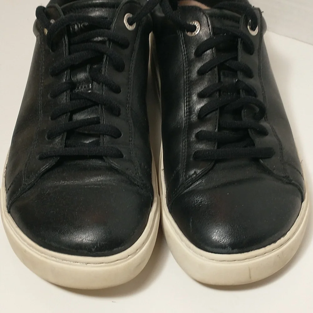 Birkenstock Bend Low Leather Black Sneaker, Euro 38,‎ US Size 7, Gram Core
